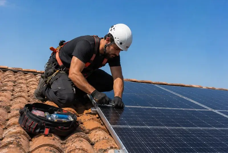 Maintenance et monitoring de panneaux solaires à la Fresnais